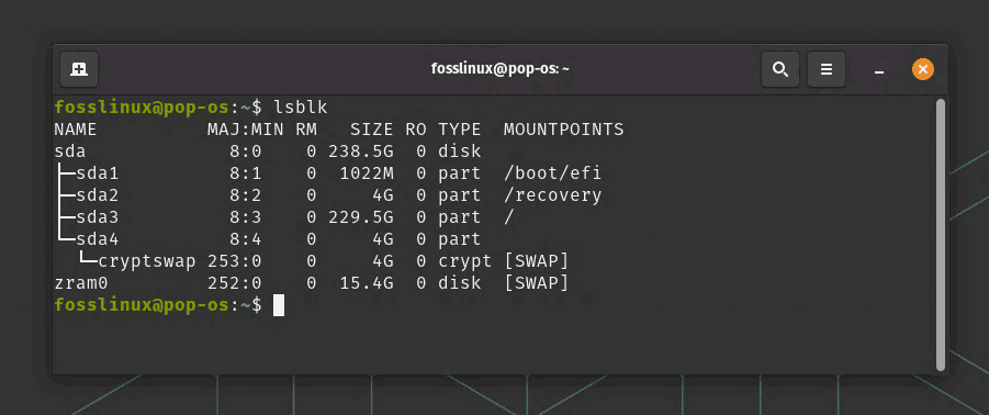 Viewing-list-of-partitions-using-lsblk